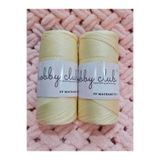 hobby club [2 Adet] 200 gr Polyester Makrome Krem Orta Kalın Supla Ve Çanta Ipliği Tığ No 3,5 Veya 4