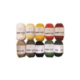 hobby club 25 gr 10 renk Amigurumi ,Punch ve Çanta İpi %100 Pamuk Mini Set Sonbahar