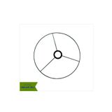 Hobby Craft Abajur Teli, 38 cm Çap , SİYAH - Abajur Başlığı & Makrome Avize Yapımı 4MM Tel - 1 Adet