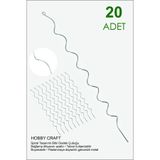 Hobby Craft Spiral Bitki Destek Çubuğu (Kancalı) – 120 cm * 20 Adet | Domates, Biber, Fasulye ve Sarmaşık Destek Çubuğu, 4mm Paslanmaz Galvanizli Metal Tel (Boyanabilir), Bağlama İhtiyacını Azaltır.