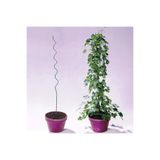 Hobby Craft Spiral Bitki Destek Çubuğu (Kancalı) – 120 cm * 3 Adet | Domates, Biber, Fasulye ve Sarmaşık Destek Çubuğu, 4mm Paslanmaz Galvanizli Metal Tel (Boyanabilir), Bağlama İhtiyacını Azaltır.