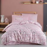 Hobby Daisy Pembe - Poplin Studio Nevresim Takımı - Acı Kahve - 100 x 120 cm