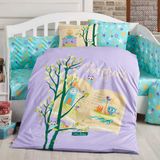 Hobby Dream Clock Lila Bebek Nevresim Takımı