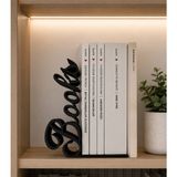 Hobby Fab Design Kitaplık Standı-Kitap Desteği - Dekoratif Kitap Dik Tutucu - 3x13x18