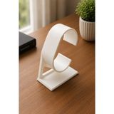 Hobby Fab Design Saat Tutucu Stand - Kol Saati Standı - Beyaz