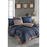 Hobby Gris Saten Çift Kişilik Nakışlı Nevresim Takımı - 200 x 220 cm - Altın