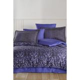 Hobby Gris Saten Çift Kişilik Nakışlı Nevresim Takımı - 200 x 220 cm - Lila