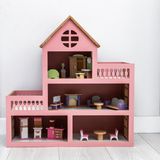 Hobby House Ahşap Oyuncak Barbie Oyunevi Pembe