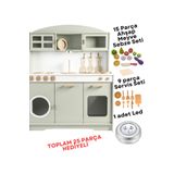 HOBBY HOUSE Ahşap Oyuncak Mutfak Ihlamur Ahşap Kesilebilir Meyve Sebze Seti Hediyeli