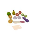 HOBBY HOUSE Eğitici Ahşap Kesilebilir Meyve Sebze Seti Kasalı 16 Parça