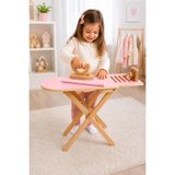 HOBBY HOUSE Oyuncak Ahşap Pembe Ütü Masası Ütü Hediyeli