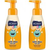 Hobby Kids Köpük Sabun Şeftali Kokulu 200 ml 2 Adet - Kids Foam Soap Peach Scent 200 ml 2 Pieces
