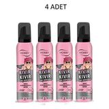 HOBBY Kıvır Kıvır Bukle Zenginleştirici Saç Köpüğü 150 ml x 4 Adet Belirgin Bukleler İçin