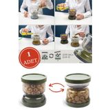 HOBBY LİFE 1 Kum Saati Zeyitn & Turşu Kabı Plastik Turuncu
