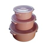 Hobby Life 3 Lü Yuvarlak Mikrofresh Tencere(0,5+1+2 Lt)