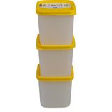 Hobby Life Alaska Nofrost Saklama Kabı 0,38 Litre 3'lü Sarı - 3 Adet