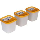Hobby Life Alaska Nofrost Saklama Kabı 0,38 Litre 3'lü Turuncu - 0,38 lt