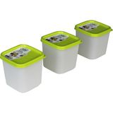 Hobby Life Alaska Nofrost Saklama Kabı 0,38 Litre 3'lü Yeşil - 0,38 lt