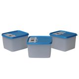 Hobby Life Alaska Nofrost Saklama Kabı 1,1 Litre 3'lü Mavi