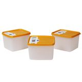 Hobby Life Alaska Nofrost Saklama Kabı 1,1 Litre 3'lü Turuncu