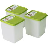 Hobby Life Alaska Nofrost Saklama Kabı 1,85 Litre 3 'lü Yeşil - 1,85 lt