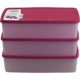 Hobby Life Alaska Nofrost Saklama Kabı 2 Litre 3'lü Fuşya - 2 Lt