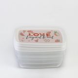 Hobby Life Deco Trend Saklama Kabı 0,6 LT Üçlü Love Fruit