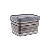 Hobby Life Festiva Dikdörtgen Saklama Kabı Seti 3 x 2,6 L - Şeffaf - 2,6 lt