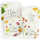 Hobby Life Funbox 4'lü Saklama Kabı Seti - I Love Foods - Renkli - 2,4 lt