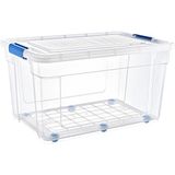 Hobby Life Glassy Tekerlekli Saklama Kabı 55 L - Şeffaf - 55 lt