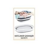 HOBBY LİFE Gri Katlanabilir Çamaşır Sepeti