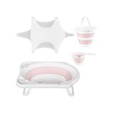 Hobby Life Katlanır Küvet Ve Bebek Yıkama Banyo Seti Pembe