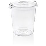 Hobby Life Plastik 3 No Şeffaf Kilitli 45 lt Bakliyat Kovası
