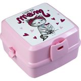 Hobby Life Premium Beslenme Kutusu 1 Adet Pembe 15 x 16 x 9 cm BPA İçermez ve Yıkanabilir - Pudra