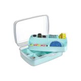 HOBBY LİFE Premium Organize Dikiş Nakış Küçük Parçalı Nalbur Malzeme Kutusu Mavi 2L 20*14cm