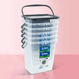 Hobby Life Q-Box 6 Litre 6lı Çok Amaçlı Deterjan Gıda Saklama Kutusu Gri - 1 Adet