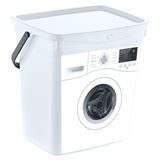 Hobby Life Q-Box Deterjan Kutusu (Desenli) 10 L - Beyaz