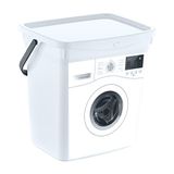 Hobby Life Q-Box Deterjan Kutusu (Desenli) 6 L - Beyaz