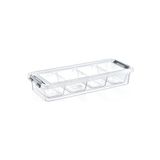 HOBBY LİFE Saklama Kabı & Saklama Kutusu- Grand 4 Bölmeli Sığ Organize Kutu 2,5 Lt
