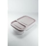 Hobby Life Smart 2 Bölmeli Saklama Kabı Pembe 0,75 Lt