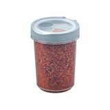 Hobby Life Snap-Lid Baharatlık 500 ml – Kaşıklı Baharat Saklama Kabı – Şeffaf Plastik Baharat Kavanozu