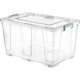 Hobby Life Tekerlekli Multi Saklama Kabı 80 L - Şeffaf - 80 lt