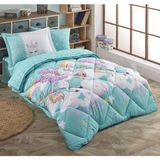 Hobby Magical Aqua - Poplin Tek Kişilik Uyku Seti - Gri