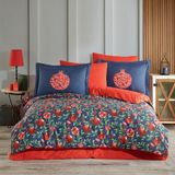 Hobby Plenty Poplin Çift Kişilik Nevresim Takımı - 200 x 220 cm - Kırmızı