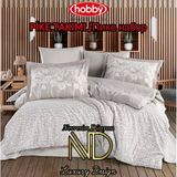 Hobby Poplin Pike Takımı Tek Kişilik Velura Taş