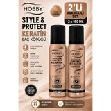 Hobby Saç Köpüğü Keratin Güçlü Tutuş 150 ml 2 Adet