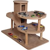 Hobby Sepeti Ahşap Katlı Oyuncak Garaj Otopark