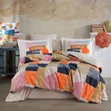 Hobby Tek Kişilik Poplin Nevresim Takımı Bermuda Oranj