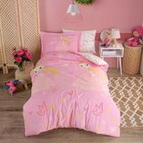 Hobby Tek Kişilik Poplin Nevresim Takımı Prenses Pembe