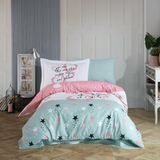 Hobby Voyager Poplin Tek Kişilik Nevresim Takımı PUDRA 160X220